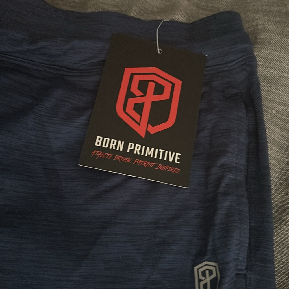 Born Primitive Womens Deep Blue Athletic Pant Joggers - Picture 2 of 5